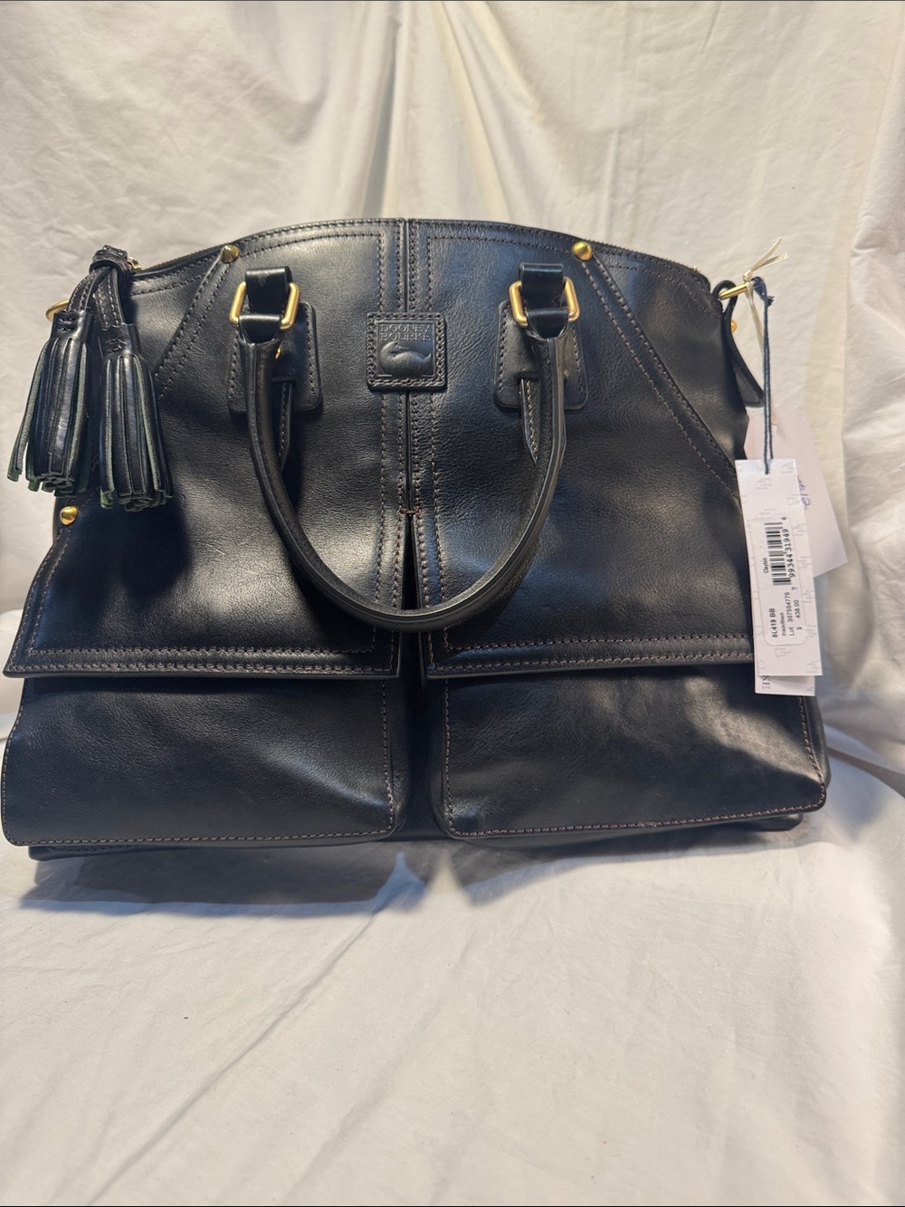 Dooney and Bourke Leather Clayton satchel Bag - Black